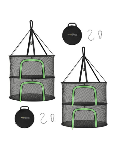 Estante de Secado de Hierbas iPower 2 Capas 61cm Plegable
