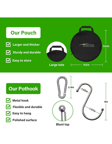 Estante de Secado de Hierbas iPower 2 Capas 61cm Plegable