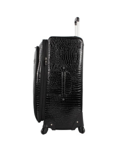 Maleta Expandible Kathy Van Zeeland 71 cm PVC Negra 4 Ruedas 2