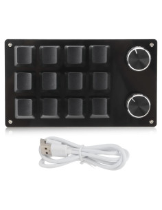 Teclado Mecánico Programable AOWINHIT 12 Teclas Negro