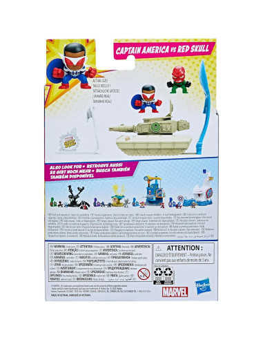 Conjunto de Juego Marvel Stunt Squad Capitán América vs Cráneo Rojo