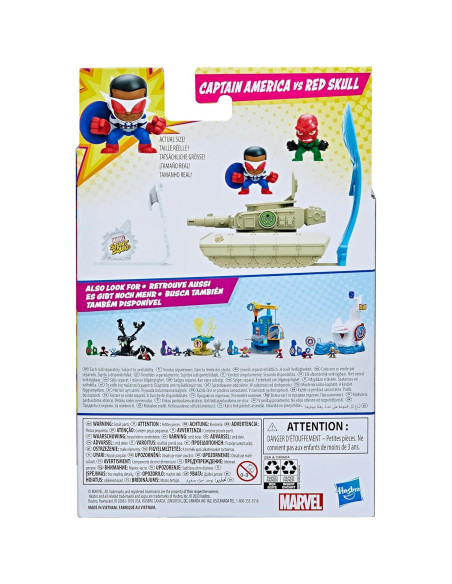 Conjunto de Juego Marvel Stunt Squad Capitán América vs Cráneo Rojo
