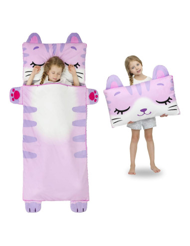 Saco de dormir Wizland para niños - Franela suave 156.7x71.9 cm