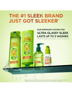 Acondicionador Garnier Fructis Liso y Brillante 621 ml Control Frizz 2