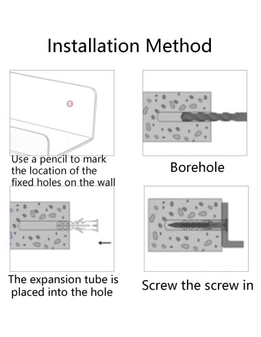 Estantes Acrílicos Flotantes TONICE 2 Piezas 15.24cm