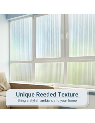 Película de Privacidad Rabbitgoo Estriada 44.5x199.5cm Vinilo