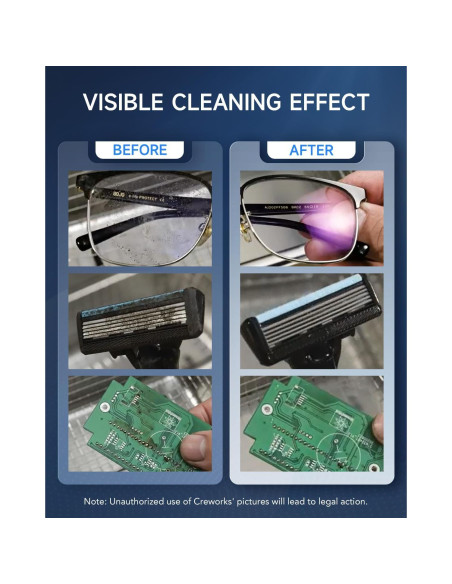 Limpiador Ultrasónico Creworks 2L 60W Acero Inoxidable