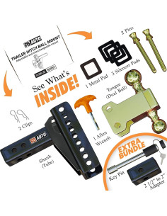 Enganche de Remolque Ajustable PSAUTO 20,000 lbs 6" Caída 2