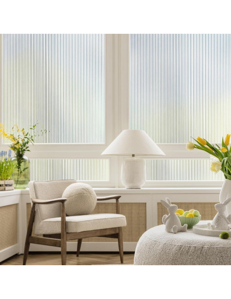 Película de Privacidad Rabbitgoo Estriada 44.5x199.5cm Vinilo