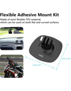 Soporte Vertical HSU para GoPro y Cámaras de Acción - Adaptador 1/4"-20 2