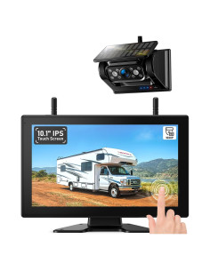 Sistema de Cámara de Respaldo Inalámbrico Solar 10.1" HD1080P