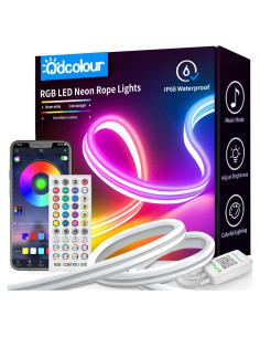 Tira LED Neón Flexible Odcolour 4.88m RGB Impermeable IP68