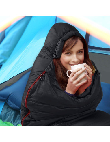 Saco de Dormir Tipo Momia REDCAMP Plumas Ganso 0C 845g