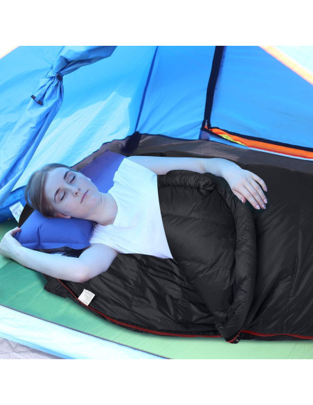 Saco de Dormir Tipo Momia REDCAMP Plumas Ganso 0C 845g