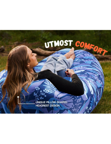 Sofá Hamaca Inflable WEKAPO Portátil 208 cm Impermeable