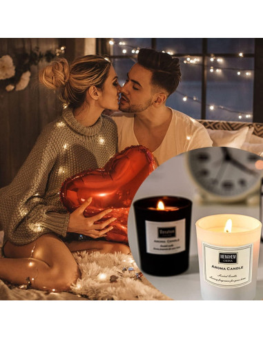 Vela Aromática de Lavanda YFLY - 50g, Cera de Soja Natural