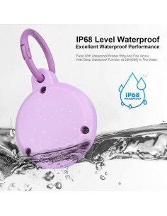 Funda impermeable para Air-tag WALLFID - Protección IP68 Verde-Púrpura 2