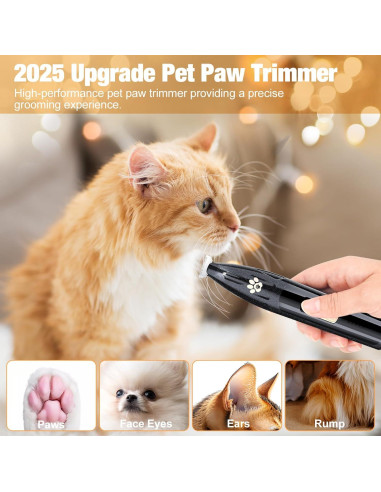 Recortadora Inalámbrica para Perros GIMPYN con LED 19cm