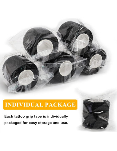 Cinta de Agarre para Tatuajes Ruicoo 4pcs Autoadhesiva 5 cm x 4.57 m