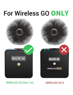 Paraviento Cubilux para Rode Wireless Go - 4 Muff de Piel de Gato 2
