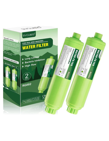 Filtro de Agua RVGUARD Inline 2 Unidades, Reduce Olores y Cloro