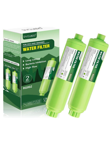 Filtro de Agua RVGUARD Inline 2 Unidades, Reduce Olores y Cloro
