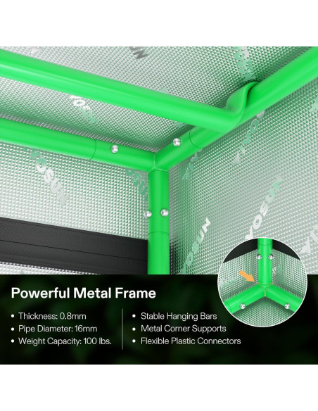 Carpa de Cultivo VIVOSUN 2-en-1 91.4x61x134.6cm Mylar