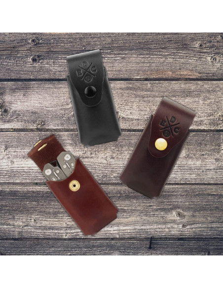 Funda de Cuero 1791 EDC para Multiherramientas hasta 11.43 cm