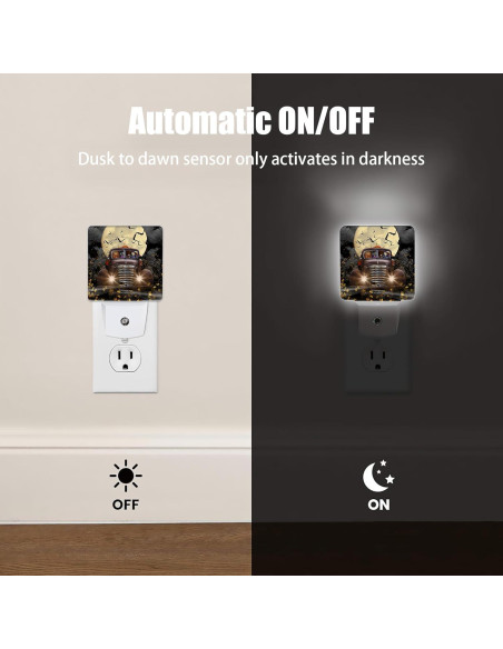 Luz Nocturna Jopowide Camión Halloween con Sensor 5.1x7.6cm