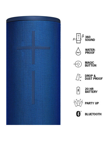 Altavoz Inalámbrico Bluetooth Ultimate Ears MEGABOOM 3 - Azul