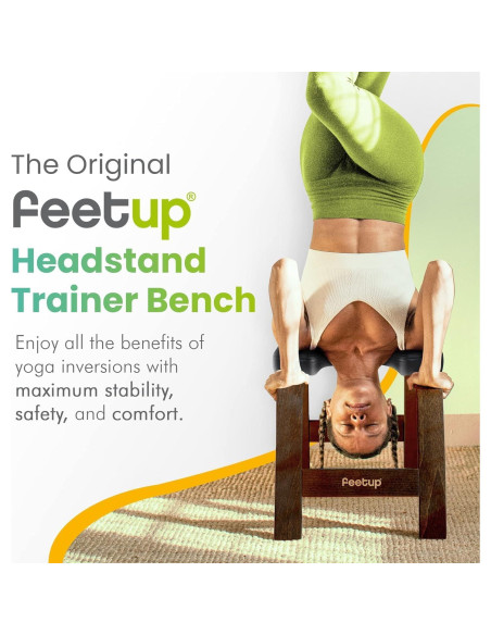 Banco de Inversión para Yoga FeetUp Entrenador Vegano 64x40cm Banco de Inversión para Yoga FeetUp Entrenador Vegano 64x40cm