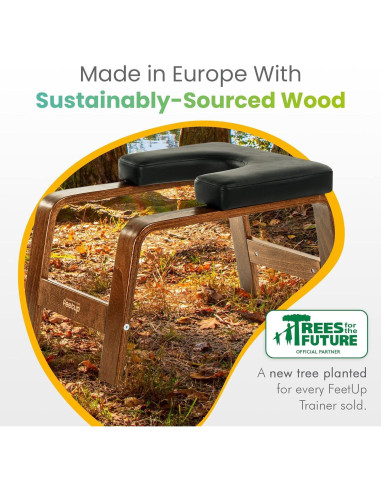 Banco de Inversión para Yoga FeetUp Entrenador Vegano 64x40cm