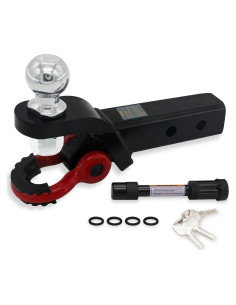 Soporte de bola para enganche de remolque AUTDOUR 2 en 1