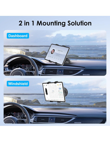 Soporte para Tableta de Coche Linkstyle 7-10.5" Ventosa