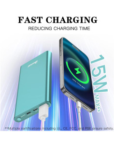 Cargador Portátil BONAI 12000mAh Carga Rápida USB-C y Lightning 2