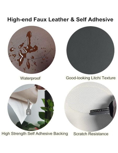 Parche de Reparación de Cuero ILOFRI 152x43 cm Autoadhesivo