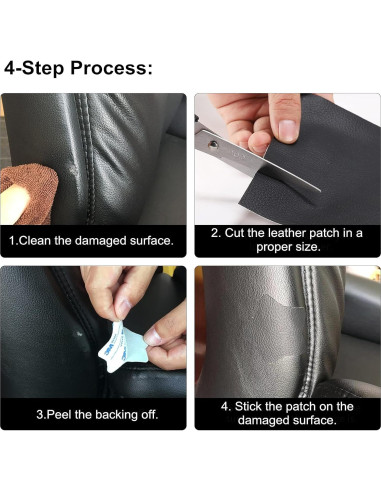 Parche de Reparación de Cuero ILOFRI 152x43 cm Autoadhesivo