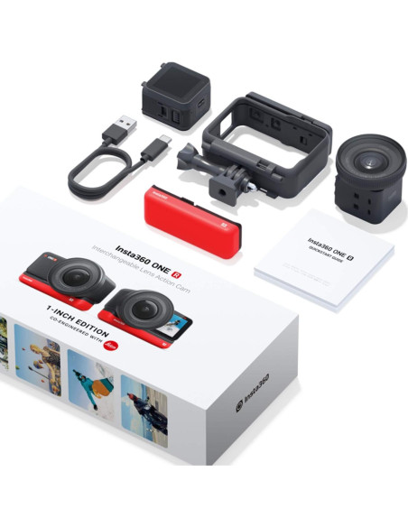 Cámara de Acción Insta360 ONE R 5.3K 30fps 1" Rojo Cámara de Acción Insta360 ONE R 5.3K 30fps 1" Rojo