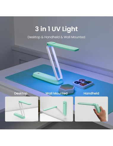 Luz UV Inalámbrica Resiners R-062E para Curado de Resina
