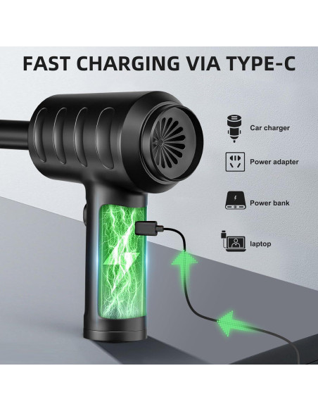 Soplador de Aire Comprimido Omicarry 3 Velocidades 51000RPM