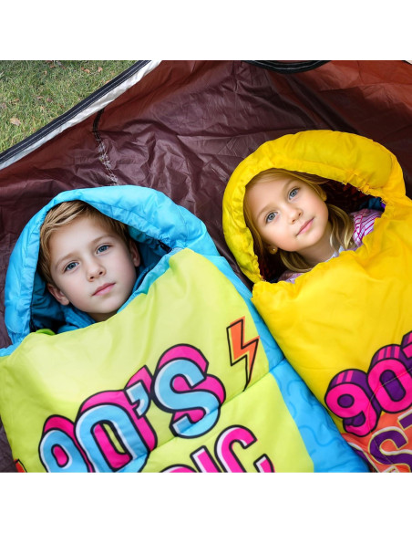 Saco de dormir Xelaro para niños 150 cm impermeable ligero