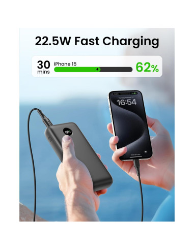 Cargador Portátil Tranmix 27000mAh USB-C 22.5W Carga Rápida