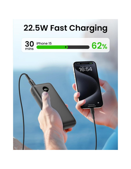 Cargador Portátil Tranmix 27000mAh USB-C 22.5W Carga Rápida