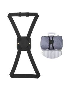 Correas de Equipaje Ajustables Lapinchen - Negro - 10 kg