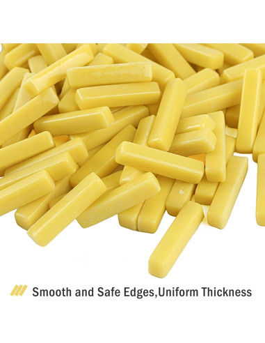 Azulejos de mosaico de vidrio amarillo Youway 150g para manualidades