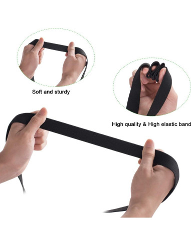 Correas de Equipaje Ajustables Lapinchen - Negro - 10 kg