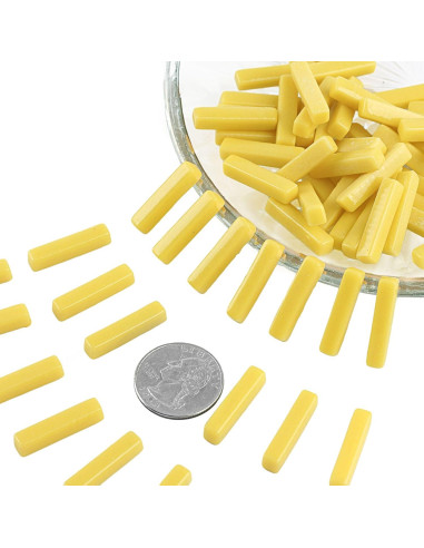 Azulejos de mosaico de vidrio amarillo Youway 150g para manualidades