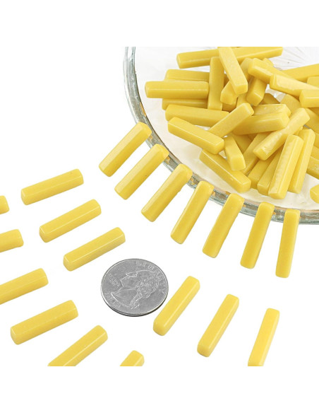 Azulejos de mosaico de vidrio amarillo Youway 150g para manualidades
