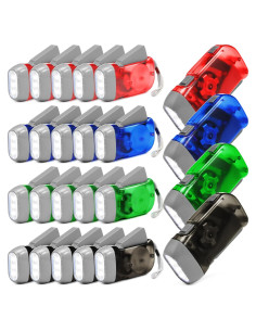 Linterna de Manivela Mudder 24 Piezas LED Carga Dynamo
