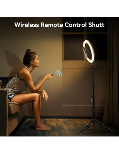 Luz de Anillo TODI 30 cm con Trípode Ajustable 160 cm